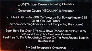 [30$]Michael Breen Course Training Mastery download