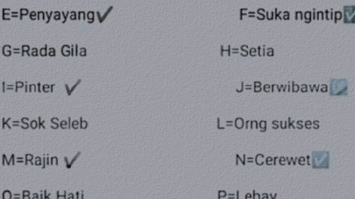 coba susun sesuai nama kalian👍