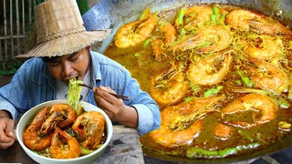 Cooking Green Noodle Curry Shrimp SeaFood Soup Recipe - Best Red Curry Seafood Noodle Soup