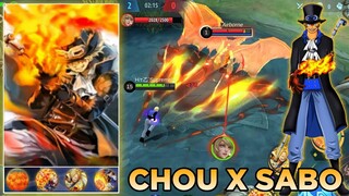 CHOU X SABO CUSTOMIZED SKIN SCRIPT | ONE PIECE - MOBILE LEGENDS