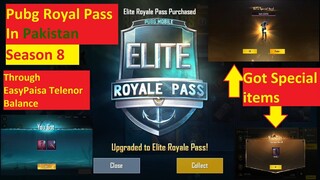 How to buy pubg mobile Royal pass season 8 in Pakistan using Telenor, Easypaisa