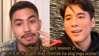 Tony may REAKSYON sa ASAP na ipapalabas sa TV 5! Jc gusto ng INTENSE/MATURE ang HELLO STRANGER S2!