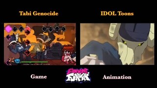 GENOCIDE Tabi vs BF | GAME x FNF Animation