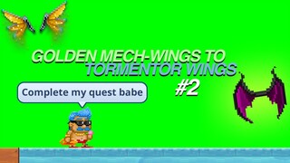 GOLDEN MECH-WINGS TO TORMENTOR WINGS #2 | Pixel Worlds