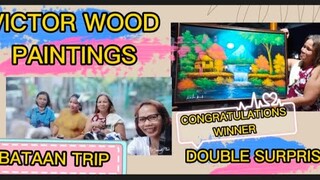 VICTOR WOOD SUPPORTERS SINURPRESA NAMIN PARA IBIGAY ANG PAINTING NG KANYANG IDOL | BATAAN TRIP