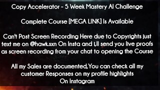 Copy Accelerator course  - 5 Week Mastery AI Challenge download