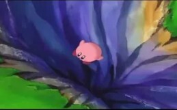 Kirby terjatuh dengan teriakan berbeda