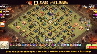 Yeti Valkyrie Strategy!! Th14 Yeti Valkyrie Bat Spell Attack Strategy #1