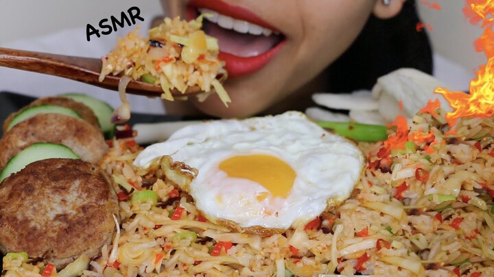 NASI GORENG EMBE terENDUL seKABUPATEN 😝🤣, PERKEDEL KENTANG KORNET, TELOR CEPLOK 👩‍🍳 || ASMR MUKBANG