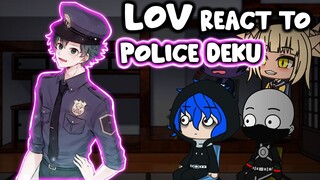 LOV Reacts to Deku as Policeman AU || Gacha Club ||