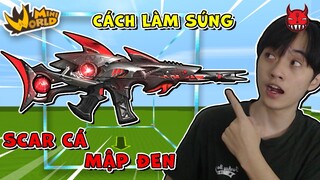 [MINI WORLD] CÁCH LÀM SÚNG SCAR CÁ MẬP ĐEN SIÊU PHẨM