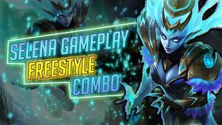 SELENA FREESTYLE COMBO | ZODIAC SKIN GEMINI GAMEPLAY | ZENITSU | Mobile Legends