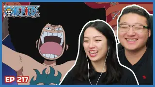 AFRO LUFFY... THE BODY THE BODY!! LMAO | One Piece Episode 217 Couples Reaction & Discussion