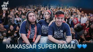 Nobar DUA HATI BIRU Di Makassar Ramai Sekali! 💙💙