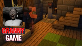 Monster School : GRANNY HORROR GAME CHALLENGE -  Minecraft Animation