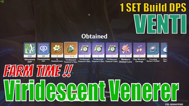 Genshin Impact Viridescent Venerer - BEST Artifact for VENTI