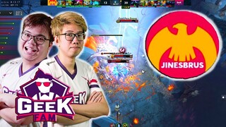 GeeK FaM KUKU + RAVEN RAMPAGE vs JINESBRUS - Highlights | DOTA Summit 11 Sea Qualifier