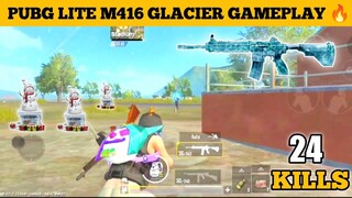 Pubg Mobile Lite M416 Glacier Full Max-Out Level - 7 Solo Vs Squad Rush GamePlay🔥