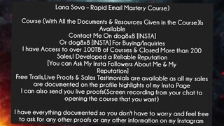 Lana Sova – Rapid Email Mastery Course Course Download