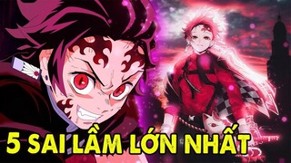 Không Phù Hợp Hơi Thở Nước, Top 5 Sai Lầm Lớn Nhất Của Tanjiro  _ Kimetsu no Yaiba