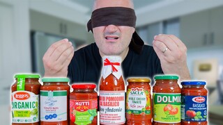 Italian Chef BLINDFOLDED PASTA SAUCE Taste Test