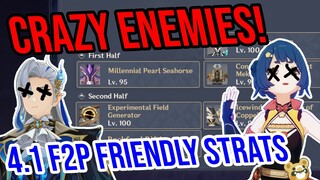 4.1 Abyss 12 is CRAZY! Best 4★ Teams & Speedrun! Genshin Impact