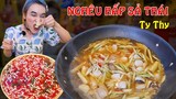 NGHÊU HẤP SẢ theo phong cách Thái Lan hương vị TOM YUM - Ty Thy Vlog gỏi đu đủ