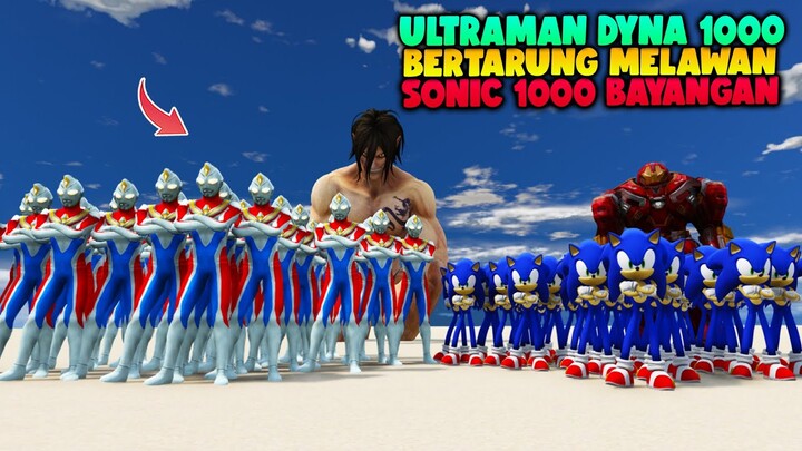 ULTRAMAN DYNA SERIBU BAYANGAN PERANG LAWAN SONIC SERIBU BAYANGAN, SIAPA YANG MENANG? GTA 5 ULTRAMAN