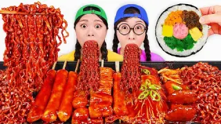 Mukbang 직접 만든 떡볶이 김밥 먹방 Tteokbokki Kimbab DONA 도나