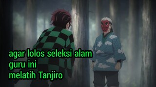 Tanjiro sedang berlatih
