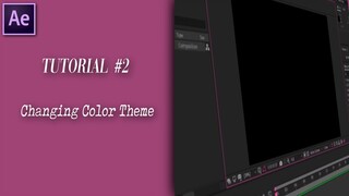 After Effects Tutorial: How To Change Color Theme (Highlight color)
