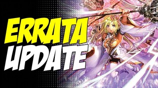 การ์ดไฟท์!! อัปเดต Errata ของ Vanguard (19/04/2024)