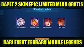 CARA DAPATKAN 2 SKIN EPIC LIMITED MOBILE LEGENDS GRATIS DARI EVENT VALENTINE FLIP CARD