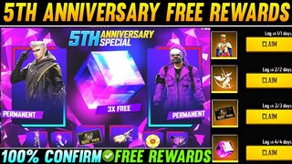 5th anniversary event free fire | free fire 5th anniversary event | free fire new event | mg 😍