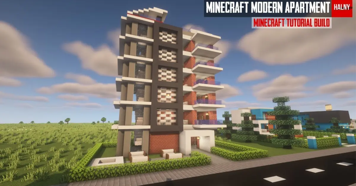 minecraft modern apartment building