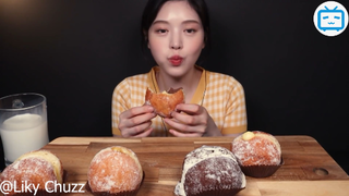 Ăn sập thế giới 6 Doughnut dessert Mukbang #amthuc