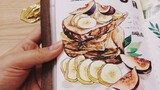 【Handbook】【Fanfanle】【Watercolor Handbook】Gourmet Series 1
