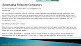 Automotive Shipping Companies