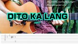 Dito Ka Lang - Moira - fingerstyle (Tabs) Chords + lyrics