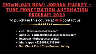 [Download Now] Jordan Mackey – Tube Monetization Automation Program 2023