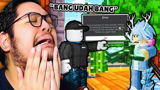 AKU DILARANG HABISIN ROBUX SAMA ROBLOX DI GAME BLOCK MINE SIMULATOR!?