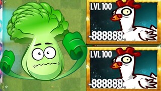 PVZ2 challenger | 1000 Plants vs 50 chicken Zombies level 100 - MK Kids
