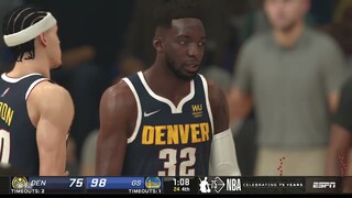 NBA2K22 FULL GAME HIGHLIGHTS WARRIORS at NUGGETS I NBA Regular Season I February 16, 2022