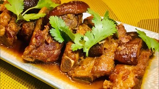 Braised pork ribs with honey | แบ่งปันสูตรซี่โครงหมูตุ๋นน้ำผึ้ง (ซี่โครงหมูอบน้ำผึ้ง)