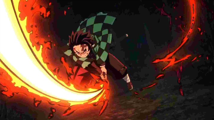 Moments Tanjiro Menggunakan Ilmu Tari Dewa Api (Demon Slayer:Kimetsu no Yaiba)