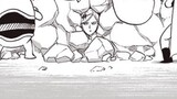 One Punch Man Episode 174: Flash is crushed under a pile of rocks, and the heroine of One Punch Man 