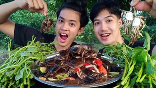 ส้มตำ ปูไม่ไต่สดๆ กรอบๆมันๆ แซ่บสุดๆ