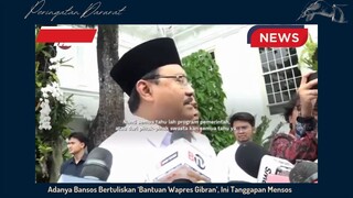 Adanya Bansos Bertuliskan, Bansos Wapress Gibran