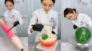 ทักษะการตกแต่งเค้กนินจาสุดเอเชีย Asian Chocolate & Desserts Compilation อร่อย