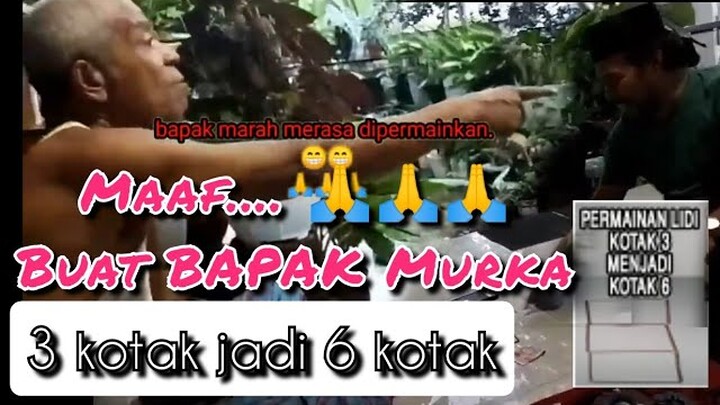 ASAH OTAK 3 Kotak Menjadi 6 Kotak Dengan 2 Langkah Buat Bapak Murka Lucu & Seru Banget Viral